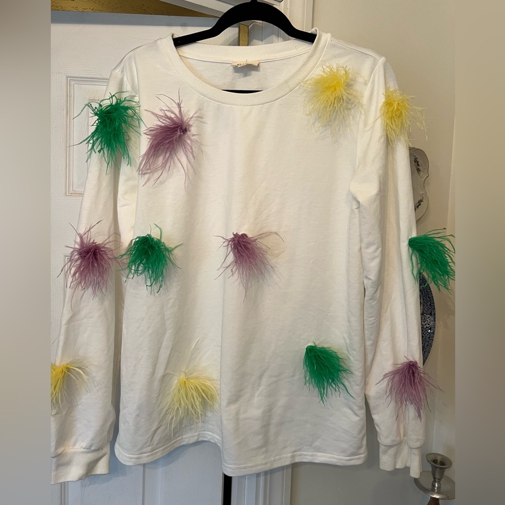 BiBi Mardi Gras top